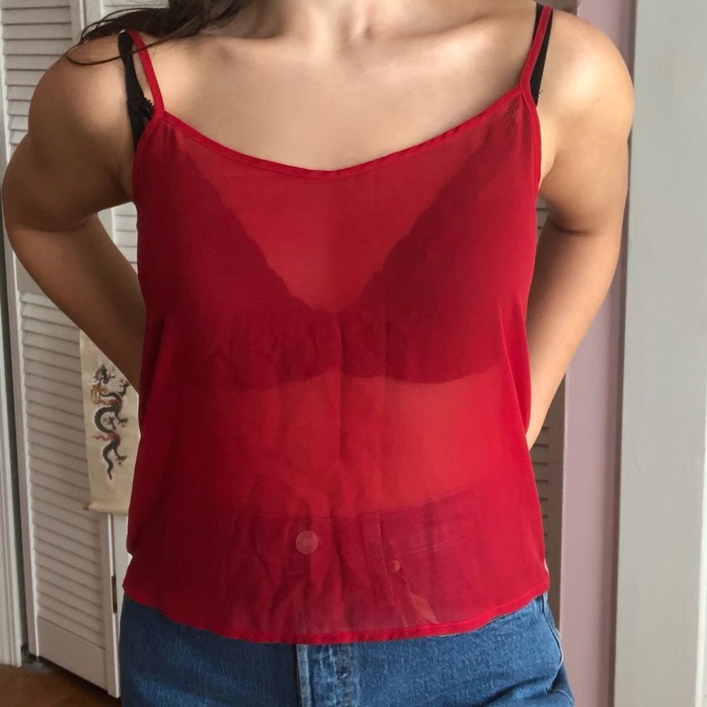 AA chiffon tank top